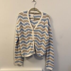 Red Haute crochet cardigan